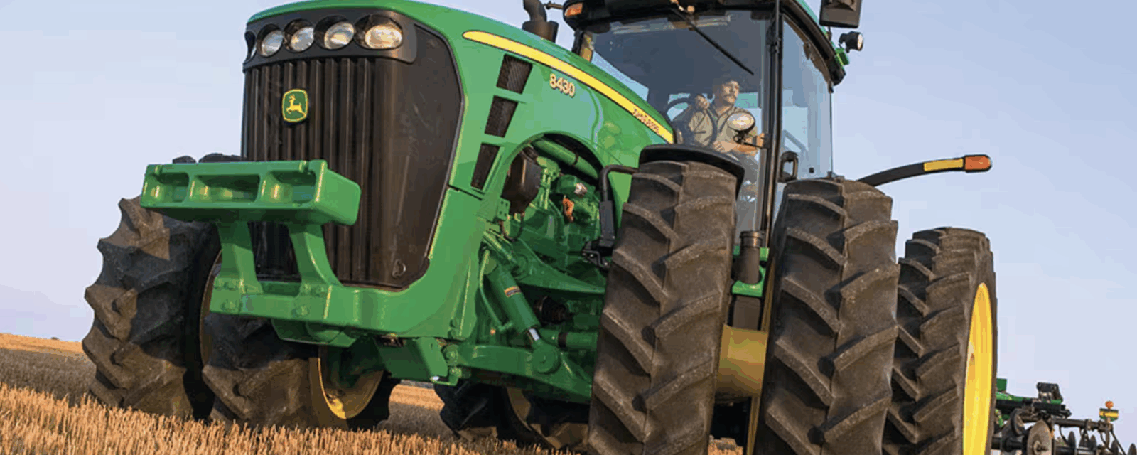 John Deere 8430 in a field